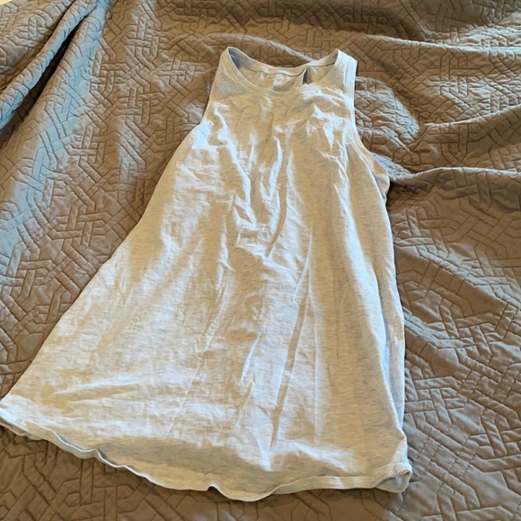 Lululemon blue/gray tie back tank